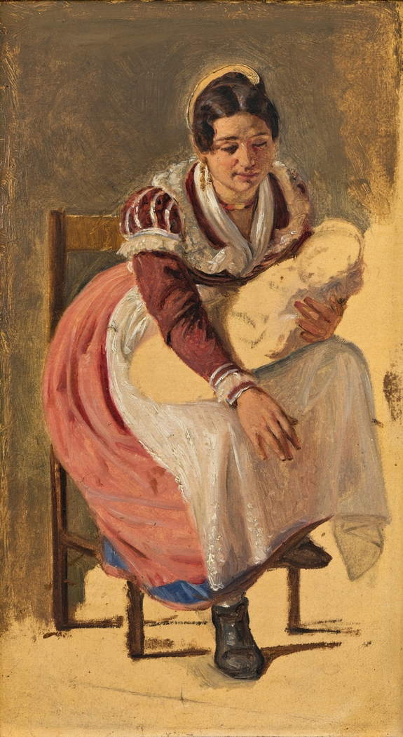 Roman woman with a child