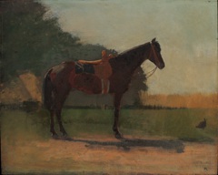 Saddle Horse in Farm Yard by Winslow Homer