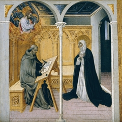Saint Catherine of Siena Dictating Her Dialogues by Giovanni di Paolo
