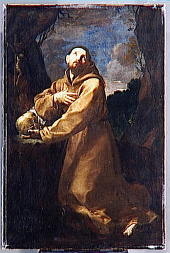 Saint François en méditation by Guido Reni
