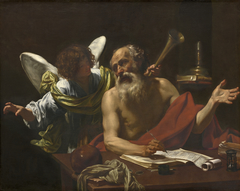 Saint Jerome and the Angel by Simon Vouet