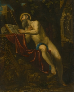 Saint Jerome by Domenico Tintoretto