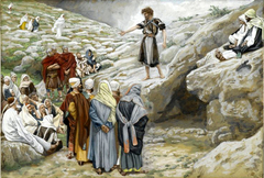 Saint John the Baptist and the Pharisees by James Tissot