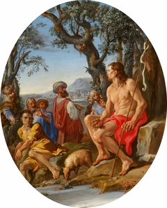 Saint John the Baptist Preaching by Aureliano Milani