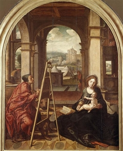 Saint Luke Paints the Virgin by Pieter Coecke van Aelst