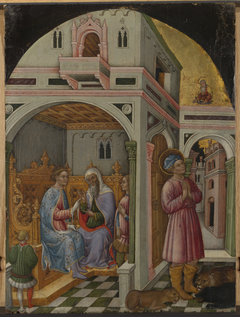 Saint Mamas before Aurelian by Francesco de' Franceschi