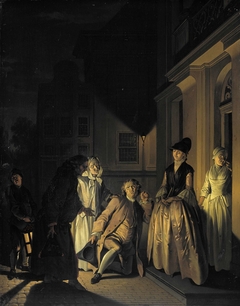 Scene from the Play 'Lubbert Lubbertse of de geadelde boer' by M. van Breda by Jacobus Buys