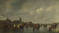 Scene on the Ice outside Dordrecht