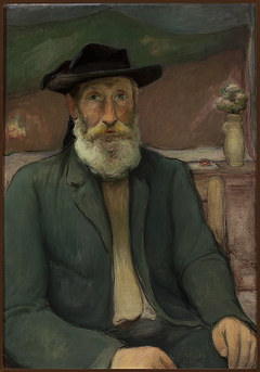 Self-portrait in a Breton hat