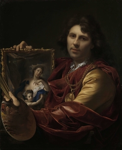 Self-portrait with the Portrait of his Wife, Margaretha van Rees, and their Daughter Maria by Adriaen van der Werff