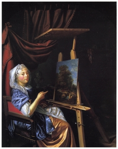 Selfportrait at her easel