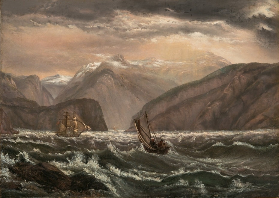 Ships in the Lærdalsfiord