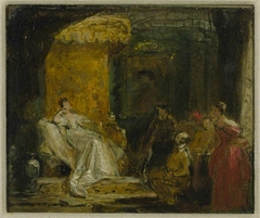 Sketch for ‘Sancho Panza in the Apartment of the Duchess’ by Charles Robert Leslie