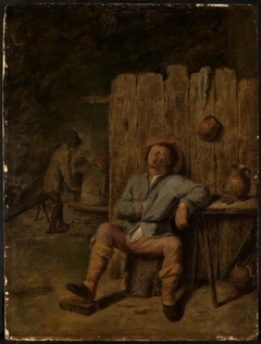 Sleeping Peasant by Anonymous