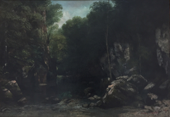 Solitude or the covered stream by Gustave Courbet