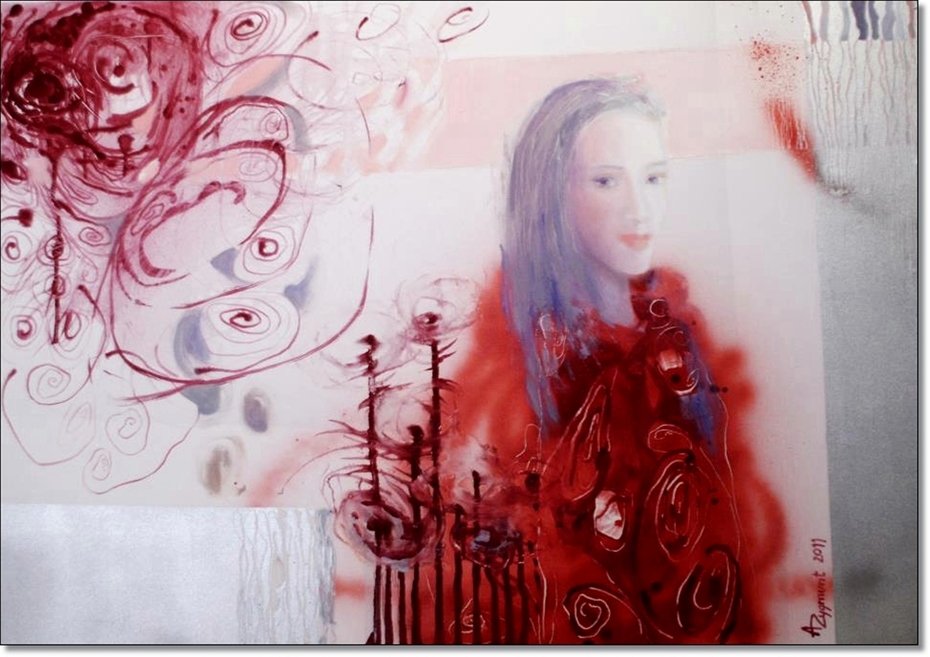 SPIRALS, 2011, oil canvas. by ANNA ZYGMUNT