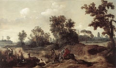 Stag Hunting in the Dunes by Gerrit Claesz Bleker