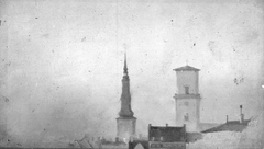 Study of the Spires of Petri Church and Our Lady's Cathedral by Vilhelm Petersen