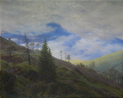 Sunburst in the Riesengebirge by Caspar David Friedrich