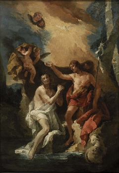 The Baptism of Christ by a follower of Giovanni Battista Tiepolo