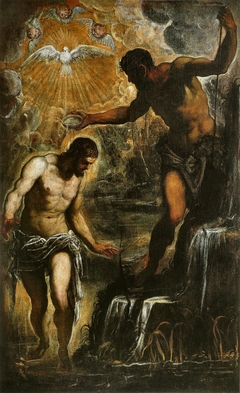 The Baptism of Christ by Jacopo Tintoretto