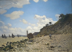 The Beach at Honfleur by Claude Monet