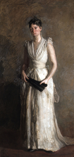 The Black Fan (Portrait of Mrs. Talcott Williams) by Thomas Eakins
