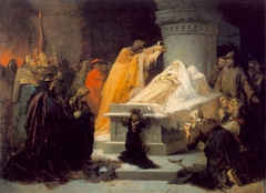 The Canonization of Elizabeth of Hungary in 1235 (sketch) by Sándor Liezen-Mayer