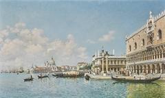 The Doge's Palace and the Grand Canal, Venice by Federico del Campo