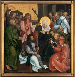 The Dormition of the Virgin; (reverse) Christ Carrying the Cross by Hans Leonhard Schäufelein