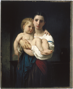 The Elder Sister, reduction (La soeur aînée, réduction) by William-Adolphe Bouguereau