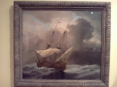 The English Ship 'Hampton Court' in a Gale