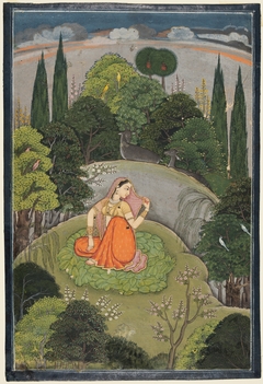 The Heroine Who Waits Anxiously for Her Absent Lover (Utka Nayika) by Anonymous