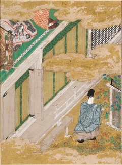 The Ivy (Yadorigi), Illustration to Chapter 49 of the Tale of Genji (Genji monogatari) by Tosa Mitsunobu