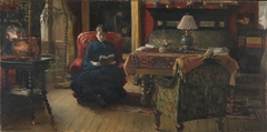 The living room by Paul Gustav Fischer