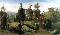 The Meeting of King Ladislas IV and Rudolph of Habsburg on the Battlefield of Marchfeld by Mór Than