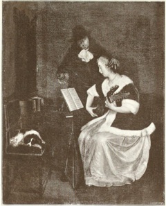 The Music Lesson by Gerard ter Borch the Younger