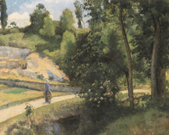 The Quarry, Pontoise by Camille Pissarro