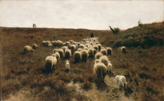The Return of the Flock, Laren by Anton Mauve