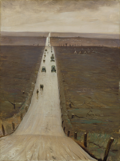 The Road from Arras to Bapaume by Christopher R W Nevinson