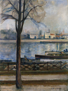 The Seine at Saint-Cloud by Edvard Munch