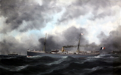 The steamer Paraguay by Édouard Adam
