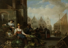 The Vegetable Market by Hendrick Martensz. Sorgh