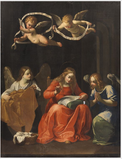 The Virgin Sewing or the Virgin of the Annunciation by Guido Reni