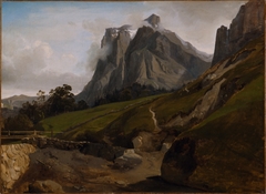 The Wetterhorn, Switzerland by Théodore Caruelle d'Aligny
