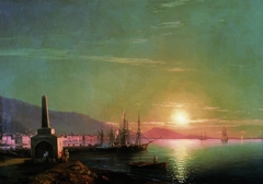 Theodosia Bay, sunrise by Ivan Aivazovsky