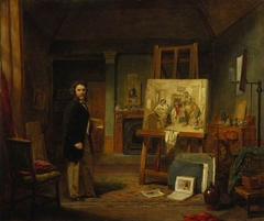 Thomas Faed, 1825 - 1900. Artist (in his studio) by John Ballantyne