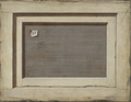 Trompe l'oeil. The Reverse of a Framed Painting.