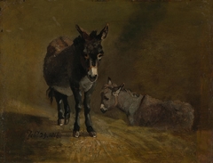 Two Donkeys by John Constable