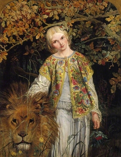 Una and the Lion (from Spenser's 'The Faerie Queene') by William Bell Scott